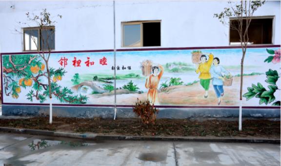 盐源乡镇文化墙 乡风文明焕发新活力