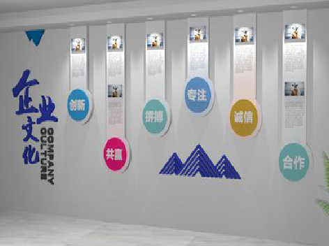 盐源企业文化墙需要传递什么办公文化？